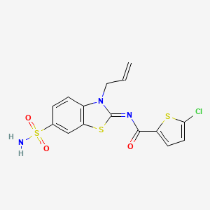(Z)-N-(3-allyl-6-sulfamoylbenzo[d]thiazol-2(3H)-ylidene)-5-chlorothiophene-2-carboxamide
