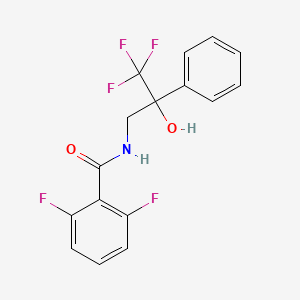 2,6-difluoro-N-(3,3,3-trifluoro-2-hydroxy-2-phenylpropyl)benzamide