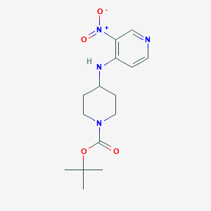 molecular formula C15H22N4O4 B2354586 Tert-butyl 4-(3-nitropyridin-4-ylamino)piperidine-1-carboxylate CAS No. 1067718-07-3