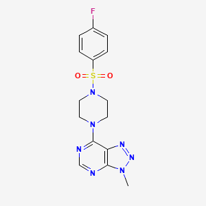 7-(4-((4-fluorophenyl)sulfonyl)piperazin-1-yl)-3-methyl-3H-[1,2,3]triazolo[4,5-d]pyrimidine