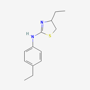 B2354590 4-ethyl-N-(4-ethylphenyl)-4,5-dihydro-1,3-thiazol-2-amine CAS No. 380349-33-7