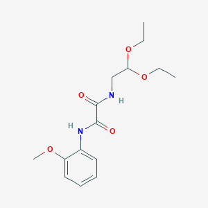 molecular formula C15H22N2O5 B2354591 N-(2,2-diethoxyethyl)-N'-(2-methoxyphenyl)oxamide CAS No. 898375-18-3