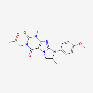 6-(4-Methoxyphenyl)-4,7-dimethyl-2-(2-oxopropyl)purino[7,8-a]imidazole-1,3-dione