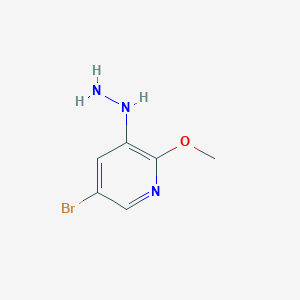 molecular formula C6H8BrN3O B2354654 (5-Bromo-2-methoxypyridin-3-yl)hydrazine CAS No. 2229352-21-8
