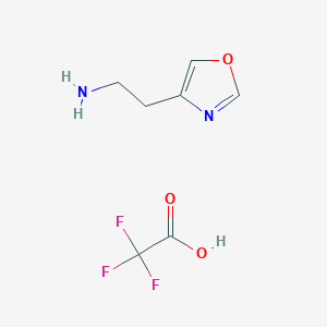 molecular formula C7H9F3N2O3 B2354665 2-(Oxazol-4-YL)ethan-1-amine tfa CAS No. 2411246-11-0