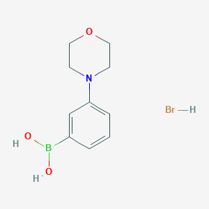 molecular formula C10H15BBrNO3 B2354729 3-Morpholinophenylboronic acid hydrobromide CAS No. 2096329-71-2