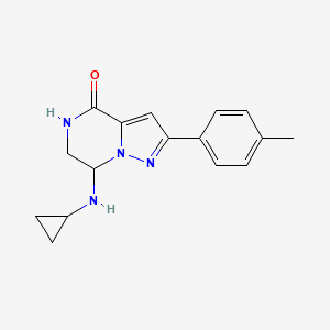 B2354734 7-(cyclopropylamino)-2-(4-methylphenyl)-6,7-dihydropyrazolo[1,5-a]pyrazin-4(5H)-one CAS No. 2120140-76-1