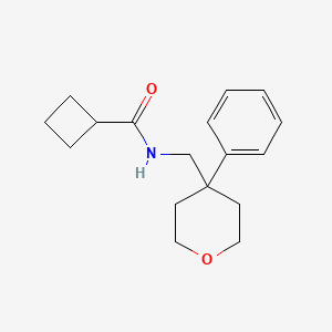 molecular formula C17H23NO2 B2354765 N-[(4-phenyloxan-4-yl)methyl]cyclobutanecarboxamide CAS No. 1207001-92-0
