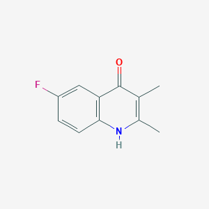 molecular formula C11H10FNO B2354781 6-Fluoro-2,3-dimethylquinolin-4-ol CAS No. 56716-91-7