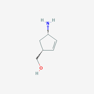 B2354812 [(1R,4S)-4-Aminocyclopent-2-en-1-yl]methanol CAS No. 122624-72-0; 136522-35-5