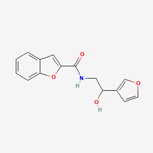molecular formula C15H13NO4 B2354851 N-[2-(furan-3-yl)-2-hydroxyethyl]-1-benzofuran-2-carboxamide CAS No. 1396856-88-4