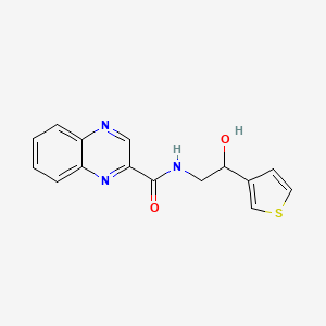 molecular formula C15H13N3O2S B2354923 N-(2-hydroxy-2-(thiophen-3-yl)ethyl)quinoxaline-2-carboxamide CAS No. 1251708-50-5