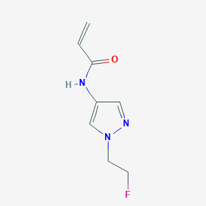 molecular formula C8H10FN3O B2354947 N-[1-(2-Fluoroethyl)pyrazol-4-yl]prop-2-enamide CAS No. 2361640-38-0