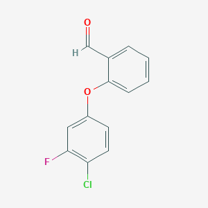 2-(4-Chloro-3-fluorophenoxy)benzenecarbaldehyde