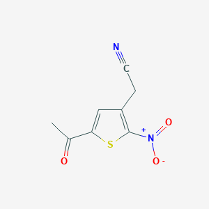 (5-Acetyl-2-nitrothiophen-3-yl)acetonitrile