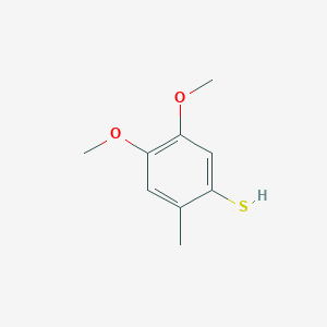 molecular formula C9H12O2S B2354997 4,5-Dimethoxy-2-methylbenzene-1-thiol CAS No. 78523-20-3