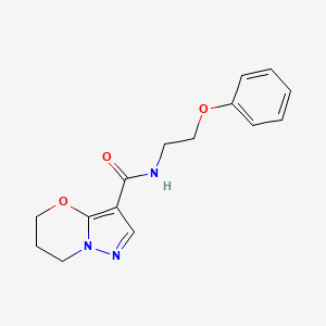 N-(2-phenoxyethyl)-6,7-dihydro-5H-pyrazolo[5,1-b][1,3]oxazine-3-carboxamide