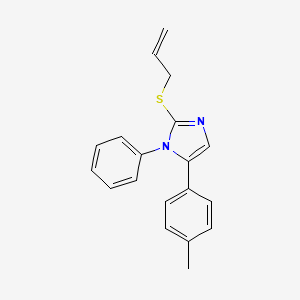 2-(allylthio)-1-phenyl-5-(p-tolyl)-1H-imidazole