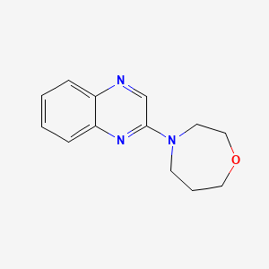 molecular formula C13H15N3O B2355063 4-(Quinoxalin-2-yl)-1,4-oxazepane CAS No. 2319806-82-9