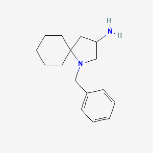 molecular formula C16H24N2 B2355130 1-Benzyl-1-azaspiro[4.5]decan-3-amine CAS No. 2243521-05-1