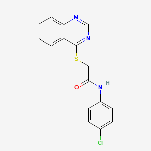 N-(4-chlorophenyl)-2-(quinazolin-4-ylthio)acetamide