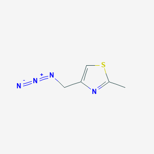 molecular formula C5H6N4S B2355258 4-(Azidomethyl)-2-methyl-1,3-thiazole CAS No. 864262-96-4