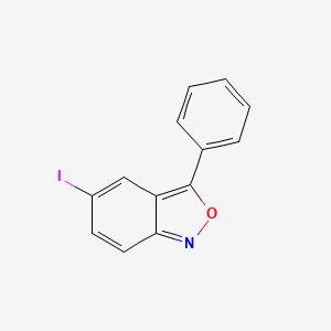 molecular formula C13H8INO B2355323 5-Iodo-3-phenylbenzo[c]isoxazole CAS No. 100675-76-1