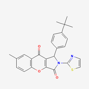 1-(4-(Tert-butyl)phenyl)-7-methyl-2-(thiazol-2-yl)-1,2-dihydrochromeno[2,3-c]pyrrole-3,9-dione