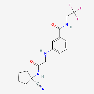 3-({[(1-cyanocyclopentyl)carbamoyl]methyl}amino)-N-(2,2,2-trifluoroethyl)benzamide