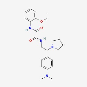 molecular formula C24H32N4O3 B2355473 N1-(2-(4-(dimethylamino)phenyl)-2-(pyrrolidin-1-yl)ethyl)-N2-(2-ethoxyphenyl)oxalamide CAS No. 922937-46-0