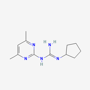 N-cyclopentyl-N'-(4,6-dimethylpyrimidin-2-yl)guanidine