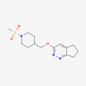 3-[(1-Methylsulfonylpiperidin-4-yl)methoxy]-6,7-dihydro-5H-cyclopenta[c]pyridazine
