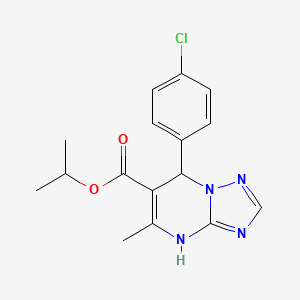 Isopropyl 7-(4-chlorophenyl)-5-methyl-4,7-dihydro-[1,2,4]triazolo[1,5-a]pyrimidine-6-carboxylate