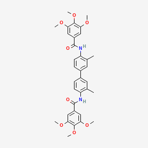 3,4,5-trimethoxy-N-[2-methyl-4-[3-methyl-4-[(3,4,5-trimethoxybenzoyl)amino]phenyl]phenyl]benzamide