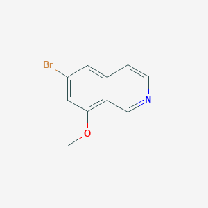 molecular formula C10H8BrNO B2355505 6-Bromo-8-methoxyisoquinoline CAS No. 1415564-97-4
