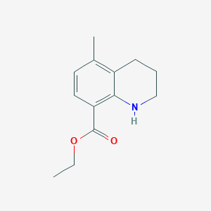 molecular formula C13H17NO2 B2355619 Ethyl 5-methyl-1,2,3,4-tetrahydroquinoline-8-carboxylate CAS No. 2248310-86-1