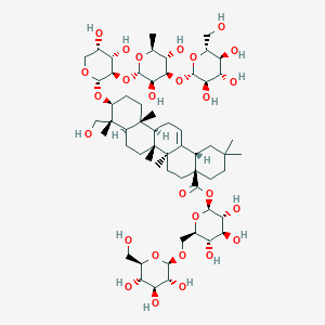 molecular formula C59H96O27 B235562 Macranthoidin A (Standard) CAS No. 140360-29-8