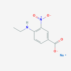 molecular formula C9H9N2NaO4 B2355628 Sodium 4-(ethylamino)-3-nitrobenzoate CAS No. 1015533-96-6