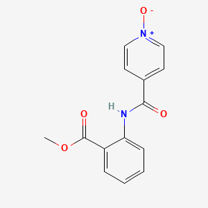 molecular formula C14H12N2O4 B2355665 Methyl 2-[(1-oxidopyridin-1-ium-4-carbonyl)amino]benzoate CAS No. 206280-54-8