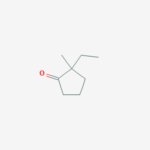 molecular formula C8H14O B2355671 2-Ethyl-2-methylcyclopentan-1-one CAS No. 88726-48-1