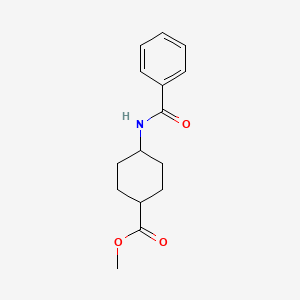 molecular formula C15H19NO3 B2355675 Methyl 4-benzamidocyclohexane-1-carboxylate CAS No. 1461707-81-2