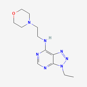 3-ethyl-N-(2-morpholin-4-ylethyl)triazolo[4,5-d]pyrimidin-7-amine