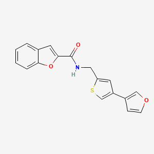 N-[[4-(Furan-3-yl)thiophen-2-yl]methyl]-1-benzofuran-2-carboxamide