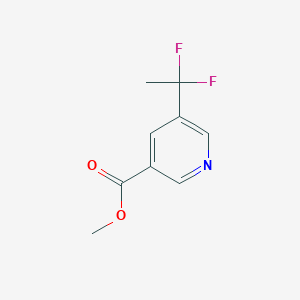 molecular formula C9H9F2NO2 B2355701 Methyl 5-(1,1-difluoroethyl)pyridine-3-carboxylate CAS No. 2375269-43-3