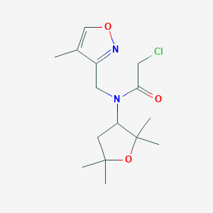 2-Chloro-N-[(4-methyl-1,2-oxazol-3-yl)methyl]-N-(2,2,5,5-tetramethyloxolan-3-yl)acetamide