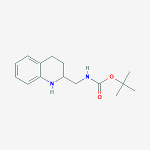 molecular formula C15H22N2O2 B2355711 tert-butyl N-[(1,2,3,4-tetrahydroquinolin-2-yl)methyl]carbamate CAS No. 953903-48-5