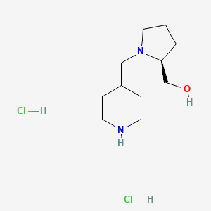 [(2S)-1-(Piperidin-4-ylmethyl)pyrrolidin-2-yl]methanol;dihydrochloride