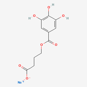 molecular formula C11H11NaO7 B2355725 Sodium 4-(3,4,5-trihydroxybenzoyloxy)butanoate CAS No. 1955553-67-9