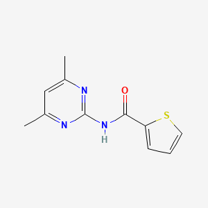 molecular formula C11H11N3OS B2355759 N-(4,6-dimethylpyrimidin-2-yl)thiophene-2-carboxamide CAS No. 64230-46-2