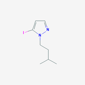 molecular formula C8H13IN2 B2355807 5-Iodo-1-(3-methylbutyl)-1H-pyrazole CAS No. 1823431-68-0